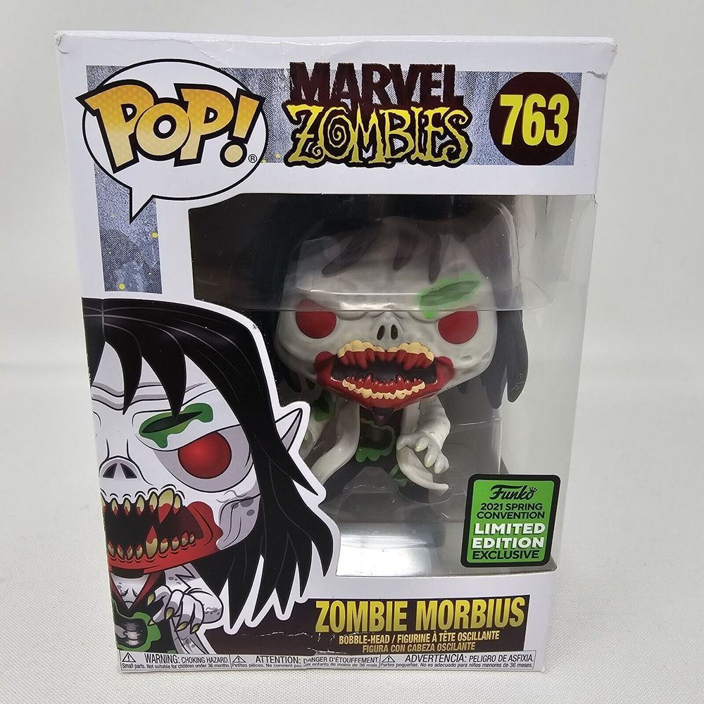 Funko POP! Marvel Zombies ZOMBIE MORBIUS #763 Spring‎ 2021 Exclusive Bobble
